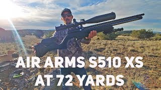 Air Arms S510 XS 22 Cal 72 Yards Pellet Testing for Extreme Bench Rest [upl. by Milicent]