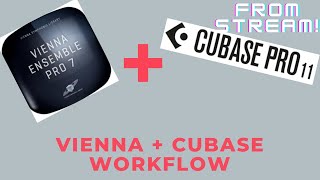 MY workflow for Vienna Ensemble Pro  Cubase 11 Stream Exerpt [upl. by Trimble]