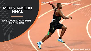 Mens Javelin Final  World Athletics Championships Beijing 2015 [upl. by Narayan518]