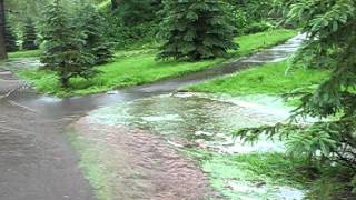 Duluth MN Flood 620124Lincoln Park Multiple RiversAVI [upl. by Fabiano688]