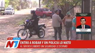 Fue abatido por un policía cuando intentaba robar en Algodonera de La Banda [upl. by Akihsar]