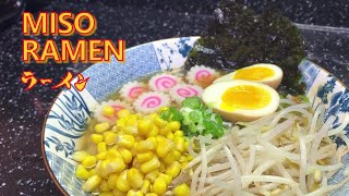 Tasty miso Ramen so cheap to make from scratch味噌拉面 [upl. by Freeman]