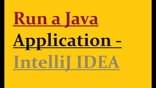 How to run java program in intellij [upl. by Aniroc603]