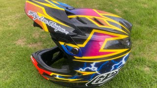 2022 Troy Lee Designs D4 Carbon With MIPS Lightning Black Helmet First Look [upl. by Leverett]