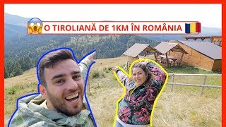 100 kmh pe cea mai lungă tiroliană din România Megatiroliana La Palma [upl. by Anewor997]