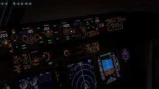 X Plane 11 Zibo mod 737 LGSK Rwy 02 VOR approach [upl. by Atinej]