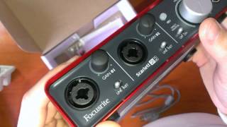 AudioTechnica AT2020  Focusrite scarlett 2i2 обзор тест обзор unboxing [upl. by Eimmat]