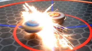 Making Beyblades SPARK IN REAL LIFE Sparking Ultimate Valkyrie Beyblade [upl. by Gonick]