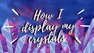 Crystal Corner 🔮  How I Display My Crystals [upl. by Auliffe]