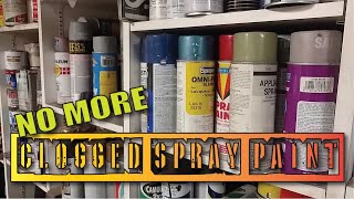 Fix Clogged Spray Paint Cans [upl. by Monteria]