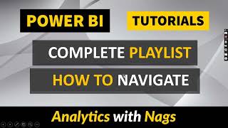 Power BI Complete Playlist How to Navigate [upl. by Philo]