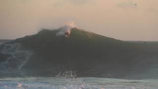 Surf in Sagres Portugal how the Lorenzo Hurricane hit Beliche beach [upl. by Allemat738]