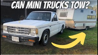 We Bought TWO MINI TRUCKS To Tow Our Vintage Camper VW Rabbit Truck and Lowered Chevy S10 [upl. by Gyatt]