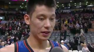 Jeremy Lin Postgame Interview after Game Winner HD [upl. by Redwine]