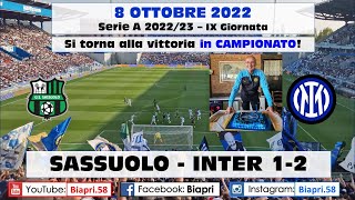 8102022 SASSUOLOINTER 12 SI TORNA ALLA VITTORIA IN CAMPIONATO Video Biapri [upl. by Hnoj387]