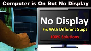 Computer turn on but no display on monitor  Fix Now [upl. by Lanni117]