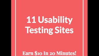 11 Website Usability Testing Jobs 10 In 20 Minutes [upl. by Duer]