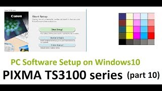 PIXMA TS3150 TS3120 series part10  Setup to Windows 10 PC [upl. by Cecilia]