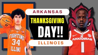 Illinois vs Arkansas On Thanksgiving Day Is Officially Set [upl. by Aneed584]