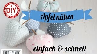 How To I Apfel nähen toll für Anfänger geeignet I Deko Inspirationen Selbstgemacht [upl. by Quenna]