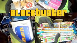 Dumpster diving for Blockbuster  Dvds Cds and games 🎮 Vintage pencils 😲 [upl. by Frederigo]