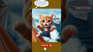 cat sad story shorts cat ai aicat animation cartoon catlover [upl. by Nahtanoj]