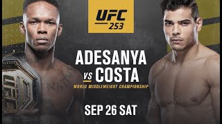 Israel Adesanya v Paulo Costa UFC 253 Full Fight Replay [upl. by Chak]