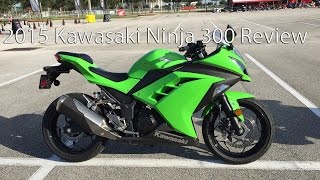 2015 Kawasaki Ninja 300 Motorcycle Review [upl. by Azilem]