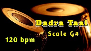 Tabla  Dadra Taal  Scale G  Madhyalaya 120 bpm  Tanpura Pa Sa HD Quality Sound  Tabla Online [upl. by Casmey]