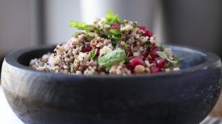 Herbed Pomegranate Quinoa Salad in a Rice Cooker [upl. by Dorene]