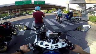 BMW S1000rr city riding in Bangkok Part 2 [upl. by Fabron]