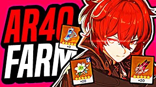 I reached AR40 and farmed 5STAR Artifacts in GENSHIN IMPACT [upl. by Atem]