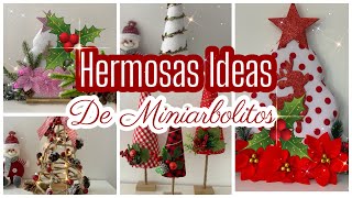 5 Manualidades NAVIDADES  MINIARBOLITOS Navideños  DIY Christmas tree Artesanato Natalino [upl. by Zellner]