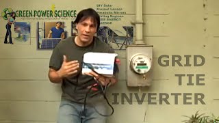 GRID TIE INVERTER SOLAR panel POWER EASY Electricity Savings [upl. by Retniw]