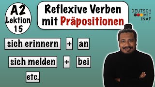 A2 Lektion 15  Reflexive Verben mit Präpositionen  German reflexive verbs with prepositions [upl. by Laetitia189]