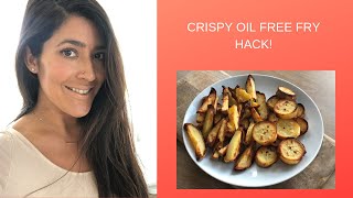 How I make crispy oil free fries [upl. by Penney]