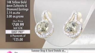 14K Gold Round Zultanite Earrings at The Shopping Channel 458562 [upl. by Yates]