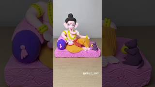 Ganpati Bappa Morya🌺🙏 Ganesh chaturthi Special Clay Ganesh Murti 💞 ganeshchaturthi shorts clayart [upl. by Sandra]