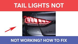 Tail Lights Not Working But Brake Lights Are How To Diagnose amp Repair [upl. by Edana303]