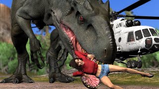 Jurassic Island Visit Gone Wrong  Dinosaur Attack Tourists dinosaur dinosaurvideos [upl. by Lhok]