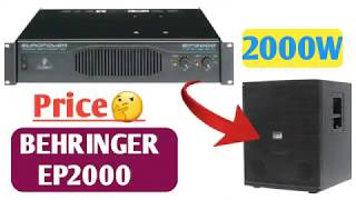 Behringer Ep2000 amplifier  2000watt power amplifier [upl. by Auston]