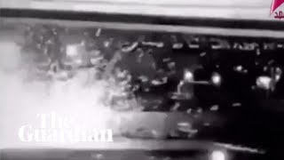 Qassem Suleimani moment Iranian general killed by US strike reportedly caught on CCTV [upl. by Teyugn158]