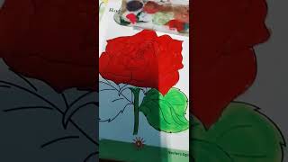 Rose pic coloring coloring painting art [upl. by Naihr]