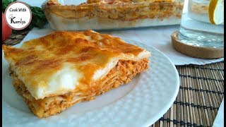 Lazanya Bolonez Tarifi  Лазанья Болоньезе  Lasagne Bolognese Recipe [upl. by Eidroj738]