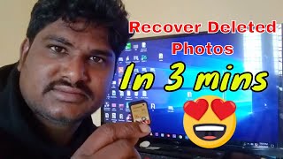 How To Recover Deleted Photos From Sd Card In Telugu 2019  Sandisk Rescue pro Deluxe Recovery [upl. by Thgirw]