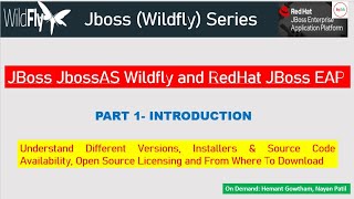 JBOSS Application Server  JBoss JbossAS Wildfly and RedHat JBoss EAP PART  1 [upl. by Rattray]