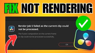 How To Fix DaVinci Resolve Not Rendering amp Crashing Issue [upl. by Ahsatak407]