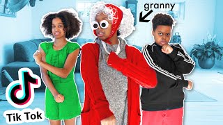 TIKTOK DANCES with Greedy Granny vs Shiloh and Shasha  Onyx Kids [upl. by Tali]