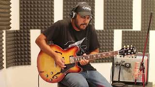 Epiphone ES335 Figured Tea Burst Jamming Test [upl. by Ursi122]