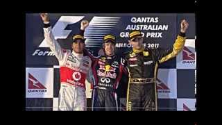 Formula 1 Australian Grand Prix 2011 Vitaly Petrov first F1 podium [upl. by Nylesoj]